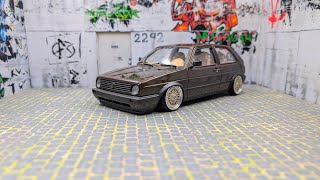 Golf 2 TFSI  Swap  neue Felgen 118 diecast tuning airride [upl. by Fording]