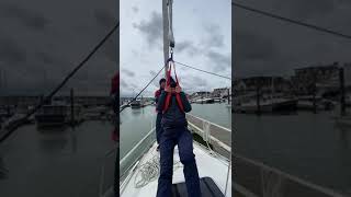 MOB Sling attached to a Halyard with a 6 way block and tackle [upl. by Fital]