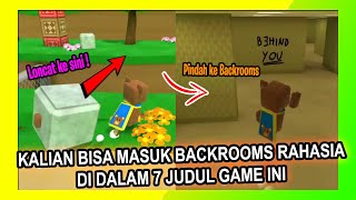 7 PENAMPAKAN BACKROOMS TERSEMBUNYI DI DALAM GAME  EASTER EGG TENTANG BACKROOM [upl. by Alhak]