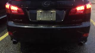 2007 Lexus IS250 Muffler Delete Rev Limiter [upl. by Muna29]