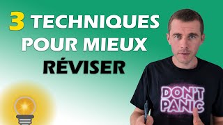 💡 3 techniques pour MIEUX réviser [upl. by Shyamal274]