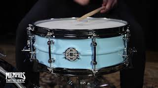 Dunnett Classic 14x55 Model 2N Aluminum Snare Drum  Heisenberg Blue [upl. by Gairc678]