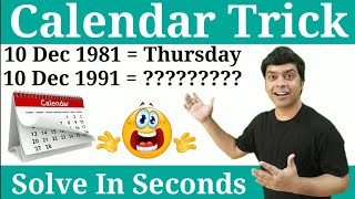 Calendar Reasoning Trick [upl. by Adaran]