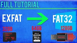 HOW TO Format SD Card To FAT32  Win 108187Vista  TUTORIAL [upl. by Gabbey]