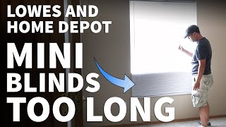 How to Shorten Mini Blinds Length – Shorten Faux Wood and Aluminum Blinds to Custom Length [upl. by Leona]