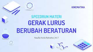 Kinematika Gerak Lurus Berubah Beraturan  Speedrun Materi Fisika [upl. by Gorski]