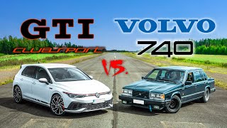 AMIS VOLVO 740 VS 2023 CLUBSPORT GOLF GTI  KIIHDYTYSKISA [upl. by Whitson655]