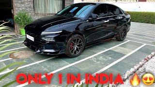 New Verna 2023 Modified 🔥  Alloys Wheels  Body Kit  Black devil 😈 [upl. by Jobina]