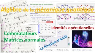 s matrices traces commutateurs matrices normales [upl. by Gus]