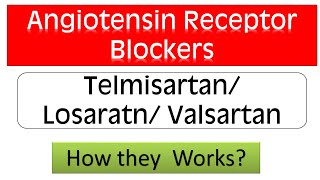 Angiotensin Receptor Blockers ARBs  Telmisartan Valsartan Losartan Mode of Action [upl. by Niwred]