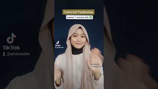 Tutorial Pashmina Plisket syari shorts [upl. by Eenwat]