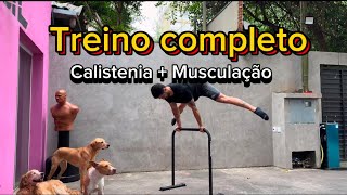 CALISTENIA com MUSCULAÇÃO treino funcional e dinâmico andam juntos [upl. by Dlaregztif]