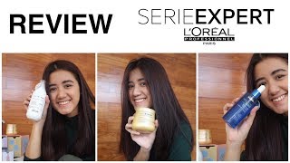 Review LOréal Serie Expert Shampoo Serum amp Mask  Bahasa Indonesia [upl. by Asirap]