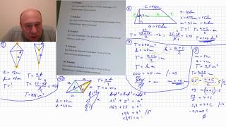 8 Síkgeometria  Terület Kerület  trapéz középvonal deltoid rombusz Pitagorasz tétel átló [upl. by Jephum]