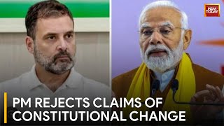 BJP Vs Congress PM Modi Denies Constitutional Change Claims  Lok Sabha Election 2024 [upl. by Alber990]