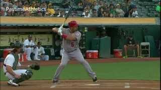 Albert Pujols Hitting Slow Motion Home Run Baseball Swing Batting Tips MLB Angels [upl. by Parthenia82]