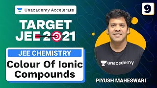 Colour of Ionic Compounds  Chemistry  Target IITJEE 2021  PMS Sir  Unacademy Accelerate [upl. by Jemine]