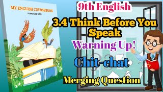 34 think before you speak Chit Chat9th 34 chit chatthink before you speak margin questions 9th [upl. by Falzetta693]