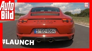 Porsche 911 GTS Sound 2017  So klingt der Turbo im GTS [upl. by Naejarual]