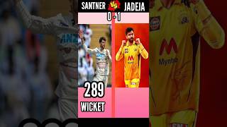 Mitchell Santner Vs Ravindra Jadeja cricket jadeja [upl. by Zebapda]