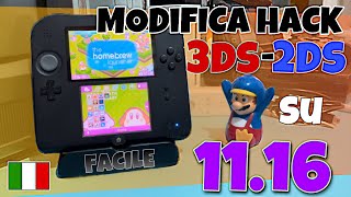 2022 1116049X 🛑 Tutorial funzionante solo su 1116 come fare la MODIFICA su NewOld 3ds2ds XL [upl. by Audwen]