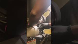 AC COMPRESSOR REMOVAL OLD TO NEW FULL VIDEO CLICK THE LINKbluecollar dieselworks dieselmechanic [upl. by Older]