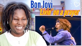 Bon Jovi  Livin On A Prayer Live London 1995 First Time REACTION [upl. by Goldwin]