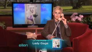 Ellens Birthday Call to Lady Gaga [upl. by Reifnnej]