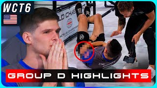 The WORST INJURY weve EVER HAD  WCT6 🇺🇸  Group D Highlights [upl. by Atteynek289]