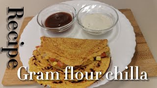 Mix veg gram flour chillaRecipe [upl. by Ochs]