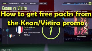 Get free premium packs with the Keane vs Vieira fifa 22 teams [upl. by Aniret166]