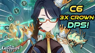 I TRIPLE CROWNED XIANYUN AND MADE HER A DPS  C6 Triple Crown Xianyun Abyss Showcase [upl. by Esenaj]