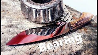 Making a camp knife from bearings [upl. by Eitsud755]