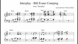 Interplay  Bill Evans Comping Transcription Partial [upl. by Ayhtak]