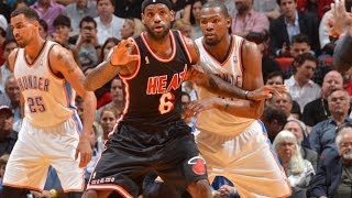 Kevin Durant and LeBron James Combine for 14 Points in 2 Minutes [upl. by Nanete]