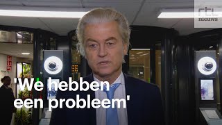 Geïrriteerde Wilders over VVDopstelling spreidingswet [upl. by Ainiger]