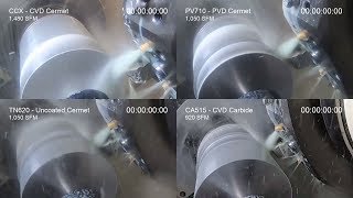 Finishing Steel  Cermet vs Carbide  Coated vs Uncoated [upl. by Adnarim844]