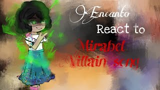 Encanto react to We dont talk About Bruno Mirabel Villain song  Gacha Club Reaction Video [upl. by Aztinay]