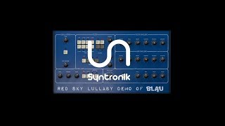 Syntronik Blau  PPG Wave 2 synth iPad Demo [upl. by Ahsinek]