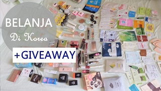 Huge Korean Makeup Haul  Giveaway  Almiranti Fira [upl. by Anav235]