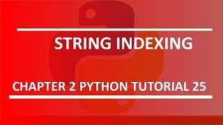 String Indexing  Python tutorial 25 [upl. by Ettezzus]