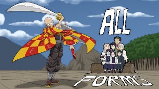 SAITAMA’s Parody Breathing  All Seven Forms OPM x Demon Slayer [upl. by Aicilec]