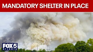 Conyers BioLab Fire GEMA issues shelter in place for 83K residents  FOX 5 News [upl. by Rexanna]