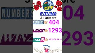 Resultat New York Soir 31 Octobre 2024 En Direct  new york soir [upl. by Lyrahc]