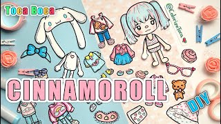 CINNAMOROLL 🤍🩵🩷 Toca Boca Paper Dolls tocaboca paperdoll cinnamoroll [upl. by Ondrej]