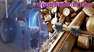 Amazing Briquette making Machine Automatic quotWood Briquettingquot Work Plant  Small Scale IndustrieS [upl. by Michaeu]