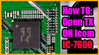 MarsCap Open TX Mod on Icom IC7600 Test at the End [upl. by Diarmid]