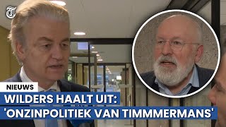 Wilders haalt uit naar Spartelende kibbelende’ Timmermans [upl. by Ahsened]