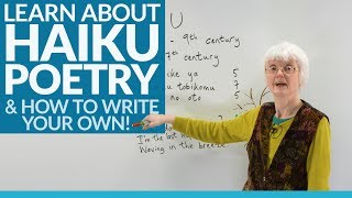 Learn to write poetry THE HAIKU [upl. by Graves]