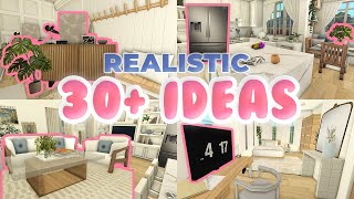 30 IDEAS to make your HOUSE more REALISTIC in Bloxburg  ROBLOX [upl. by Dorrehs]